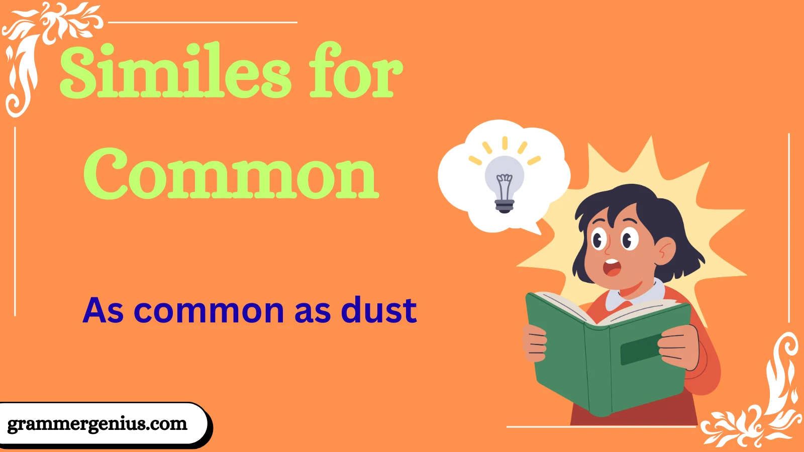 similes-for-Common. with meaning and examples