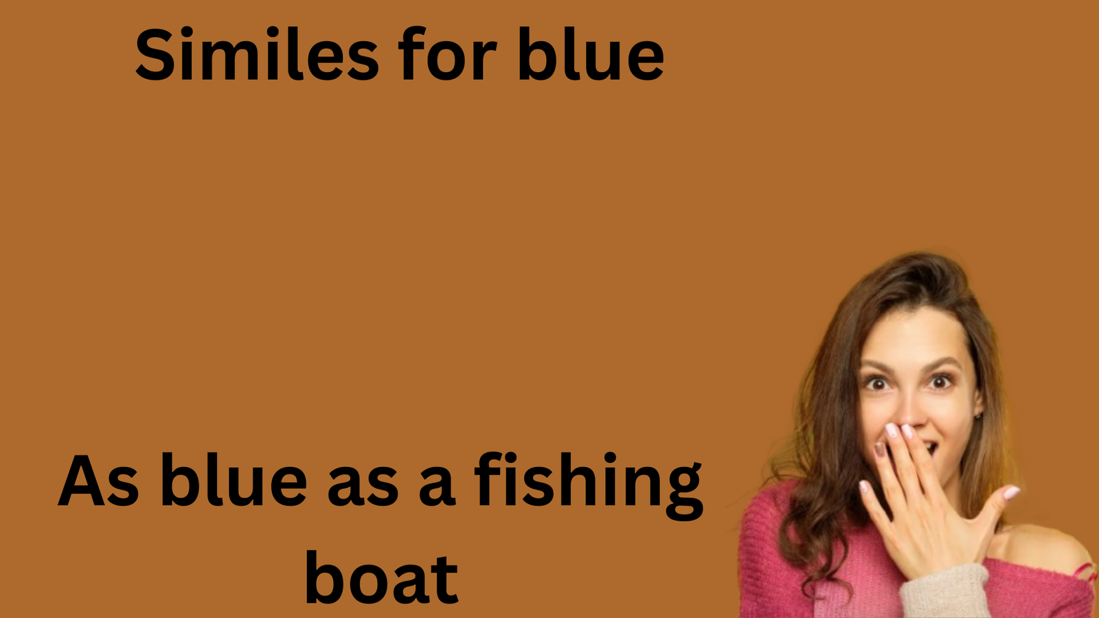 Similes for blue with meaning and example