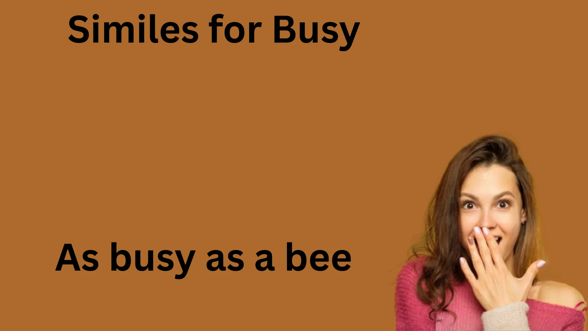 Similes for Busy with Meanings and Examples