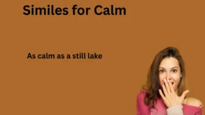 Similes for Calm meaning and example