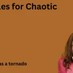 similes for choatic with meaning and example