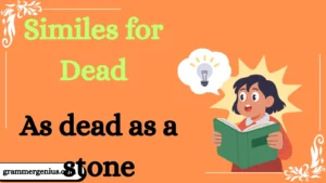 Similes for Dead meaning and examples