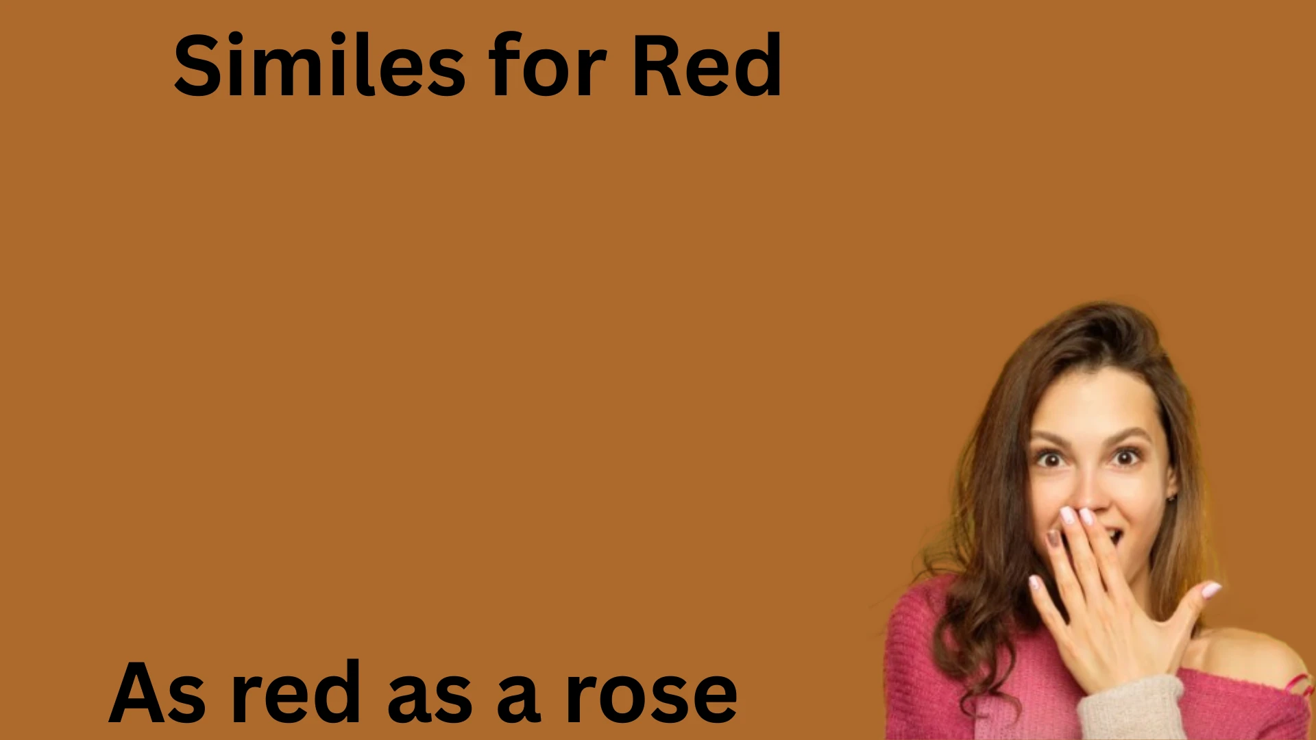similes for red with meanings and examples