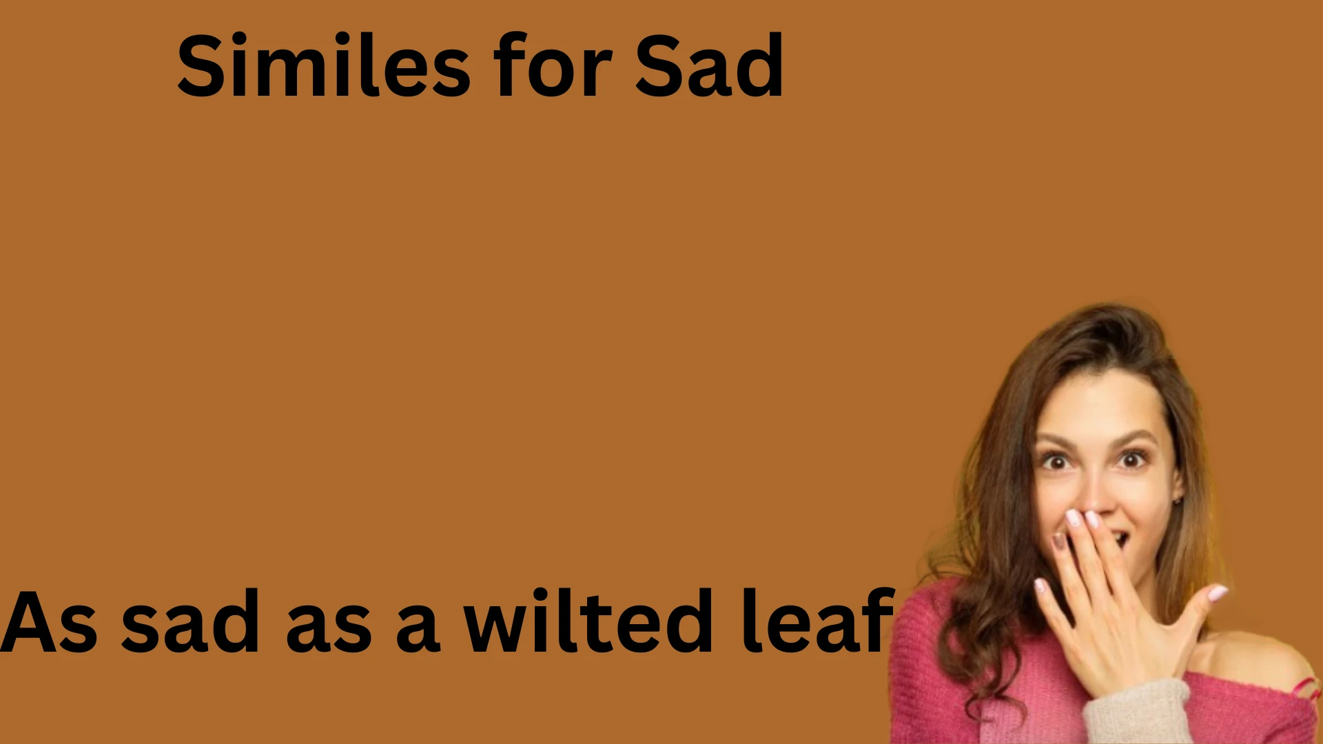 similes for sad with meanings and examples