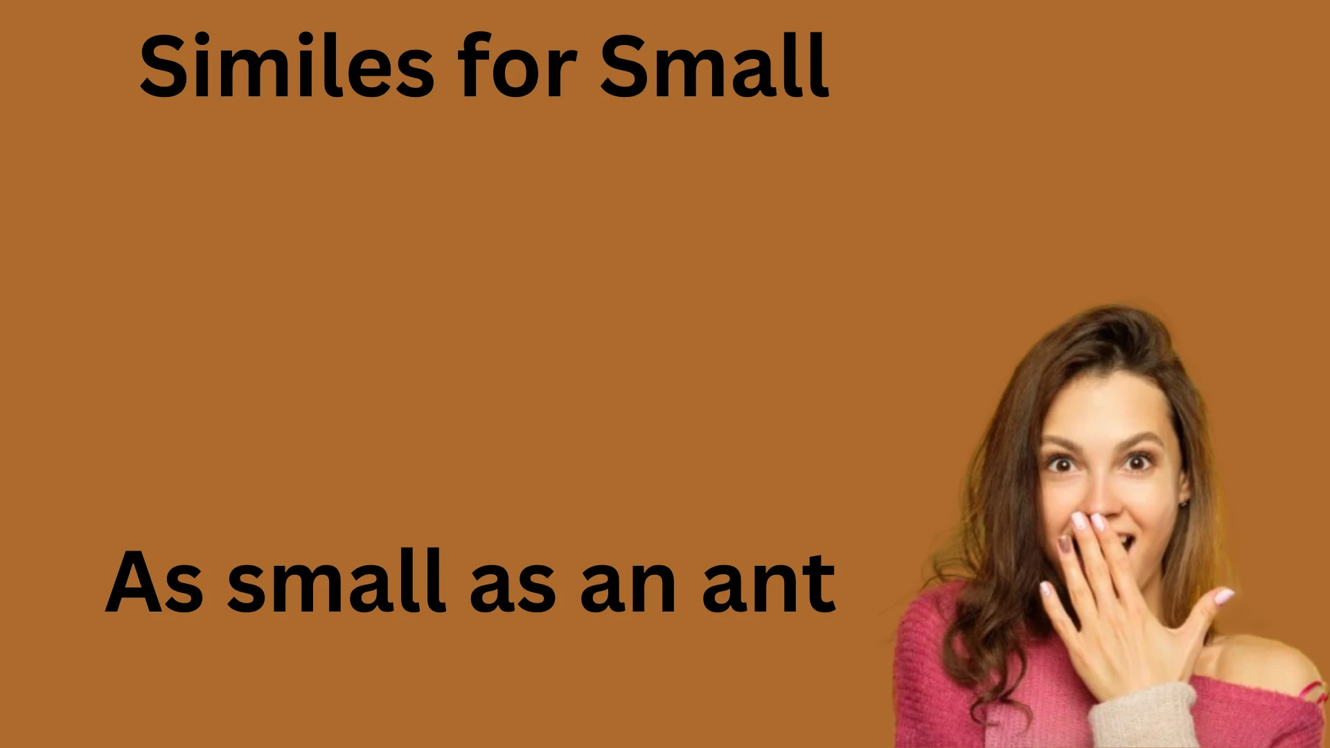 Similes for Small with Meanings and Examples
