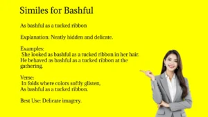 Similes for Bashful