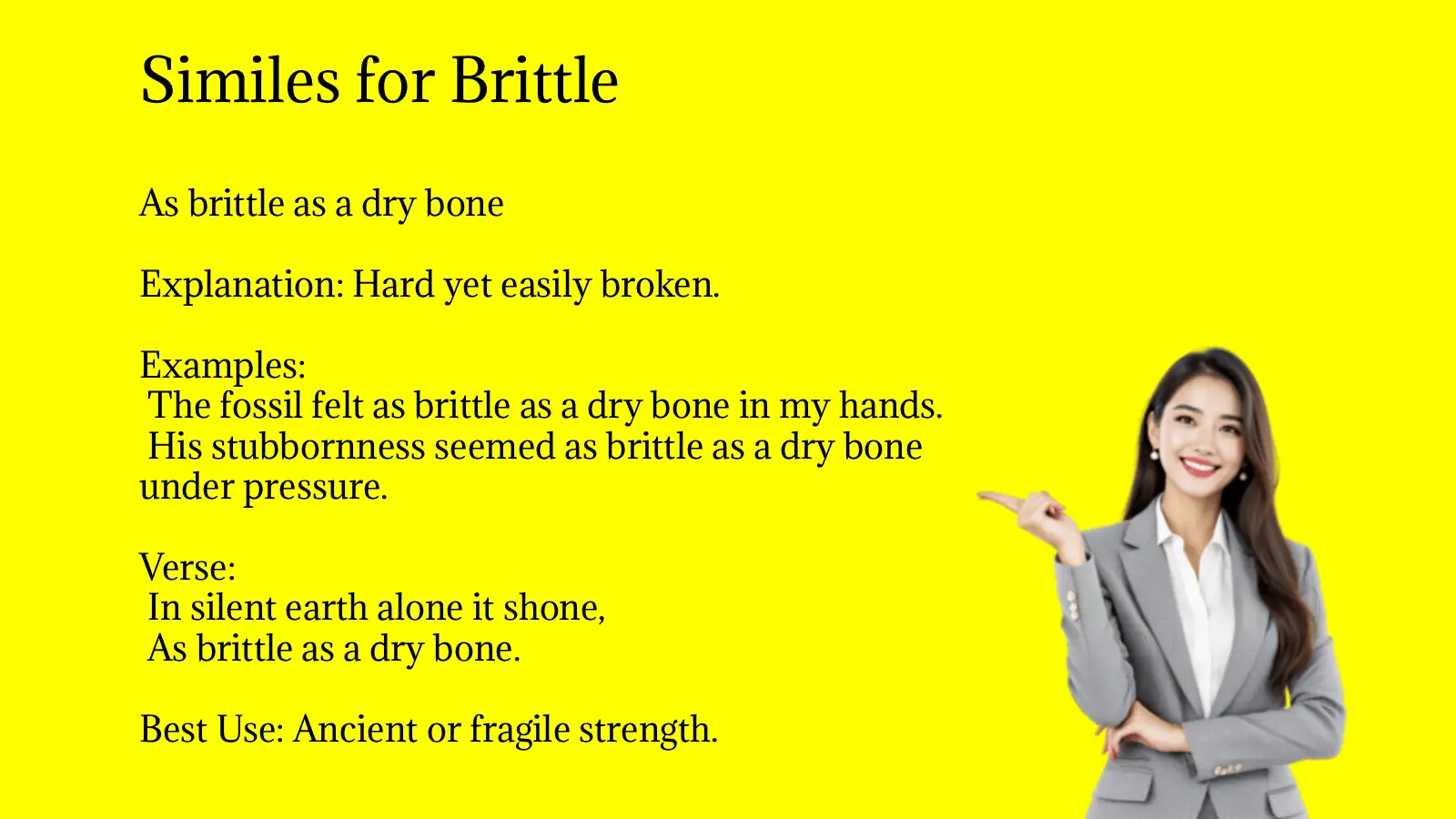 Similes for Brittle