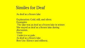 Similes for Deaf