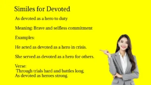 Similes for Devoted