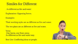 Similes for Different
