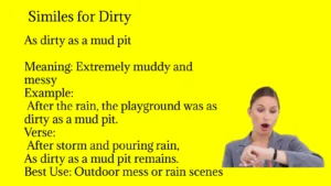 Similes for Dirty