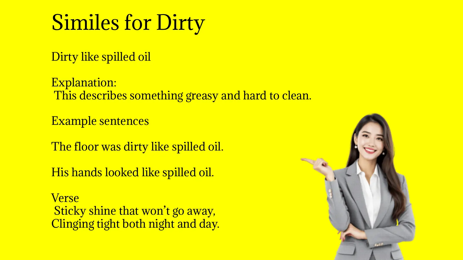 Similes for Dirty