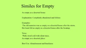 Similes for Empty