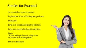 Similes for Essential