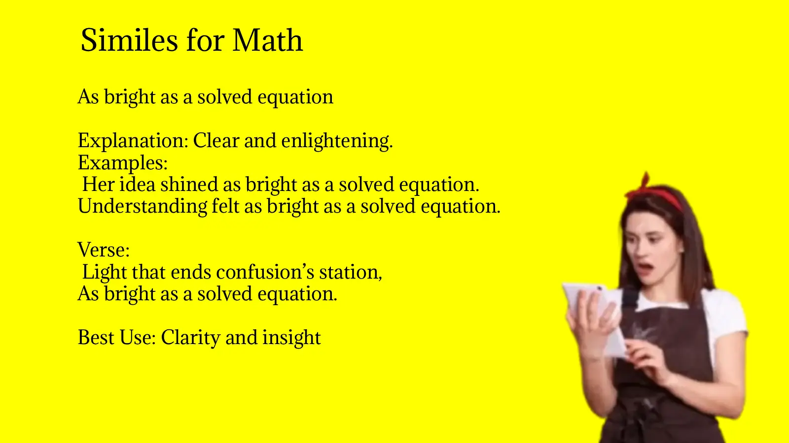 Similes for Math