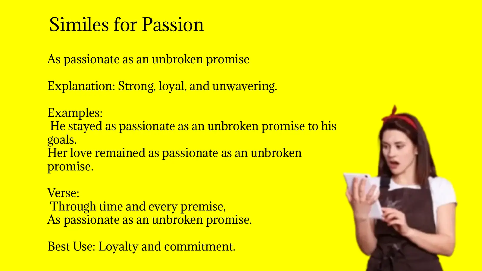 Similes for Passion