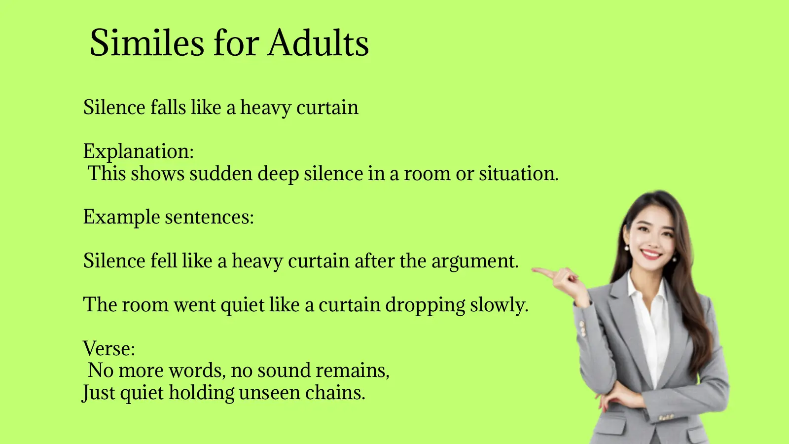 Similes for Adults