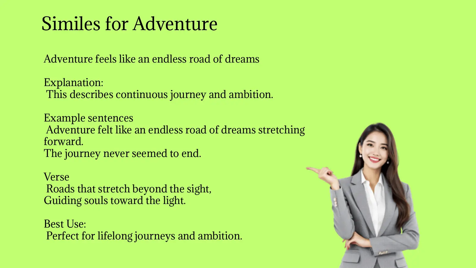 Similes for Adventure