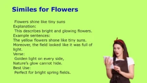Similes for Flowers