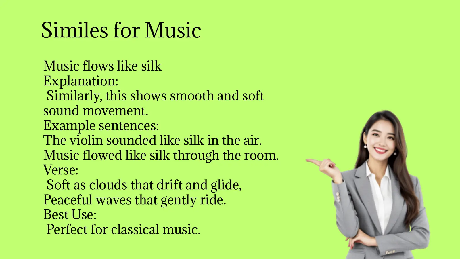 Similes for Music