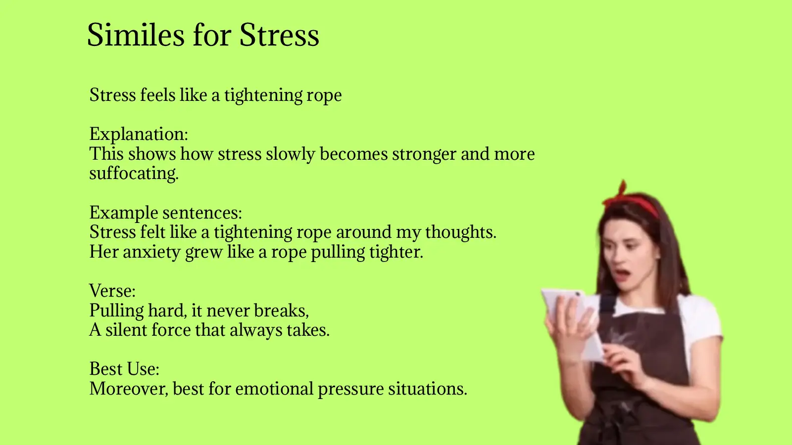 Similes for Stress