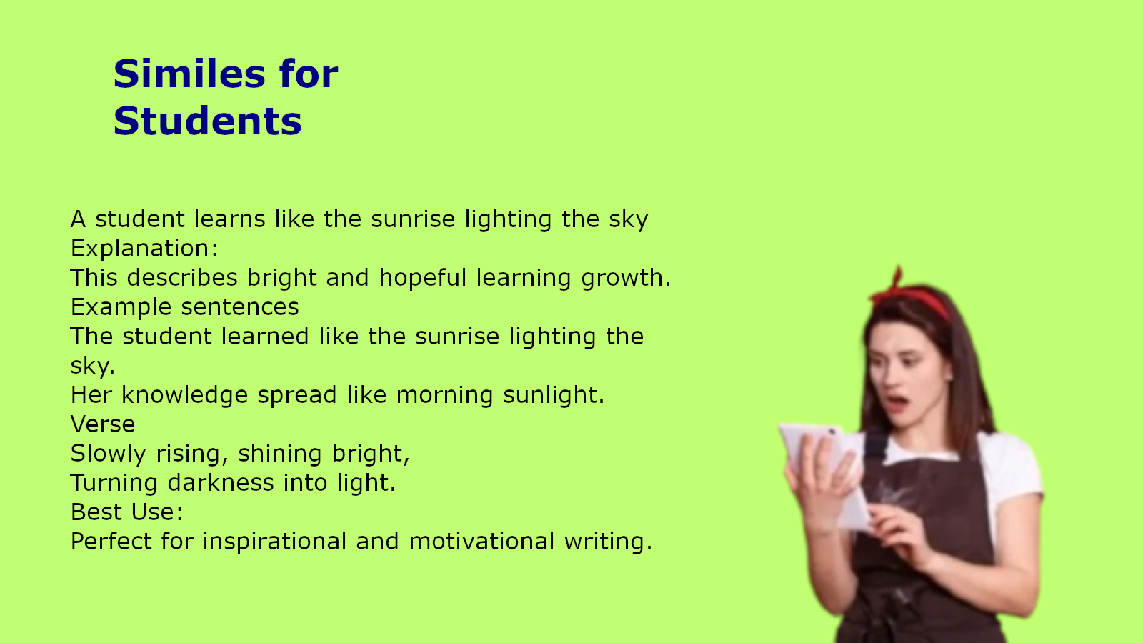 Similes for Students