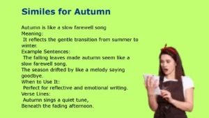 Similes for Autumn Examples