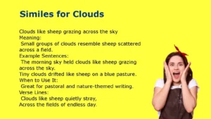 Similes for Clouds and Sky Imagery