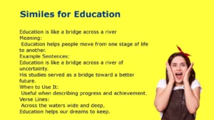 Similes for Education Examples