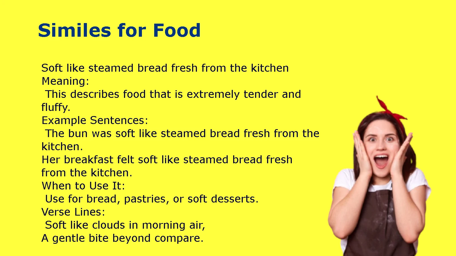 Similes for Food Meaning and Examples