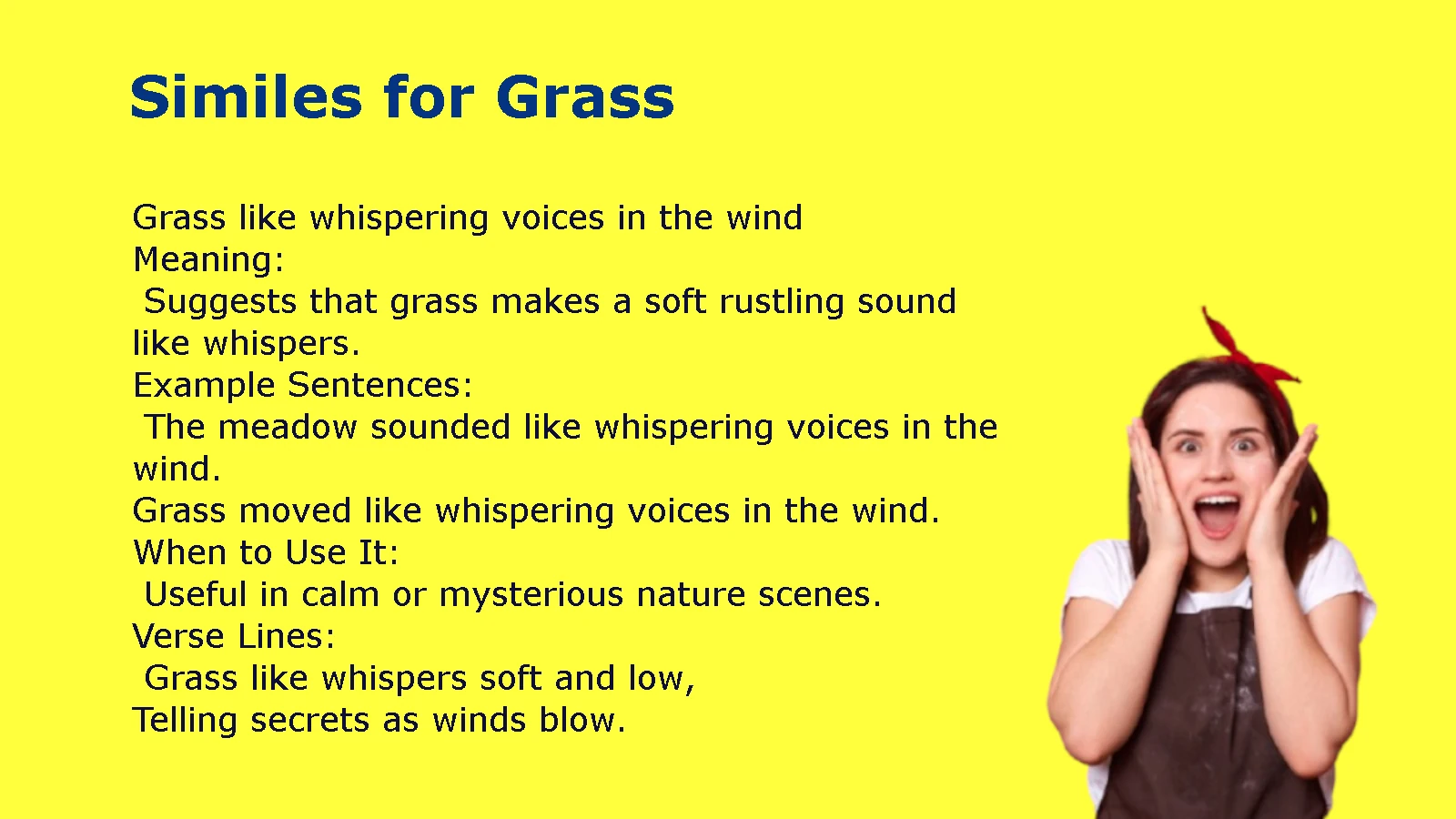 Similes for Grass: Creative Examples and Meaning Explained