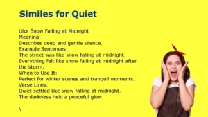 Similes for Quiet Examples
