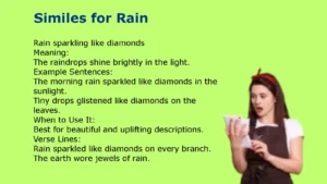 Similes for Rain Examples