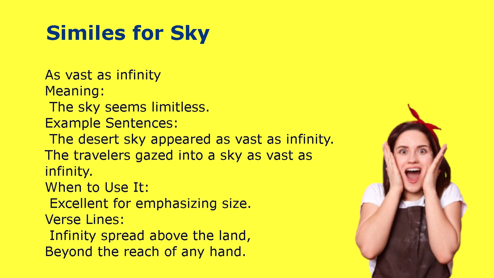 Best Similes for Sky with Clear Meanings and Usage