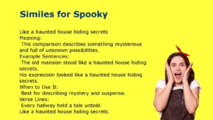 Similes for Spooky Halloween Examples