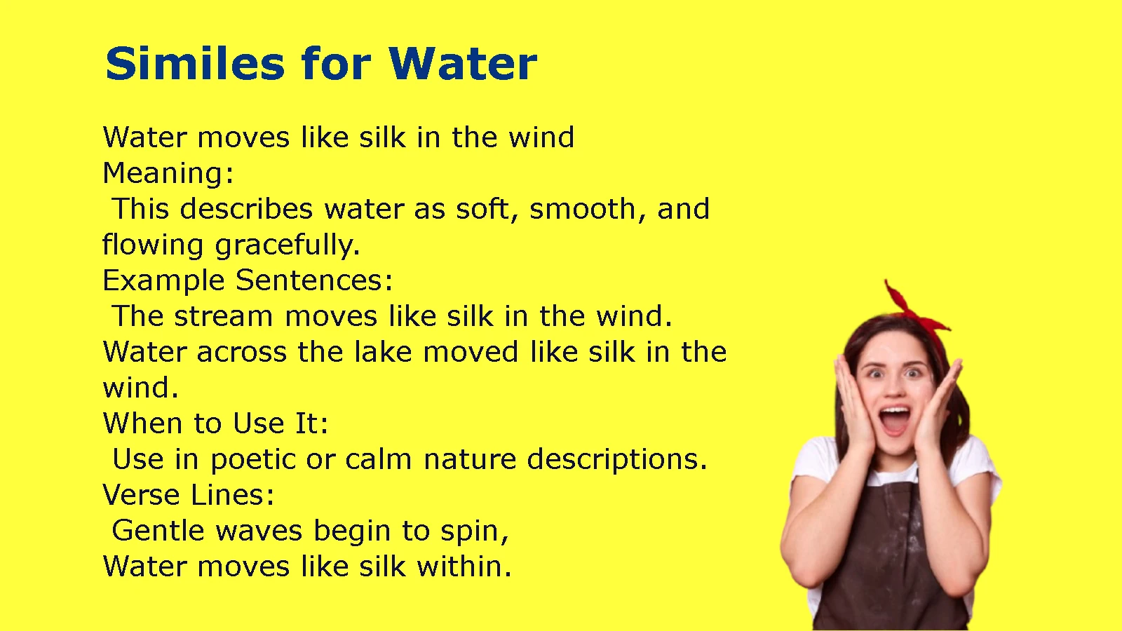 A Complete Guide to Similes for Water