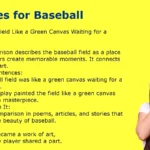 Similes for Baseball Examples