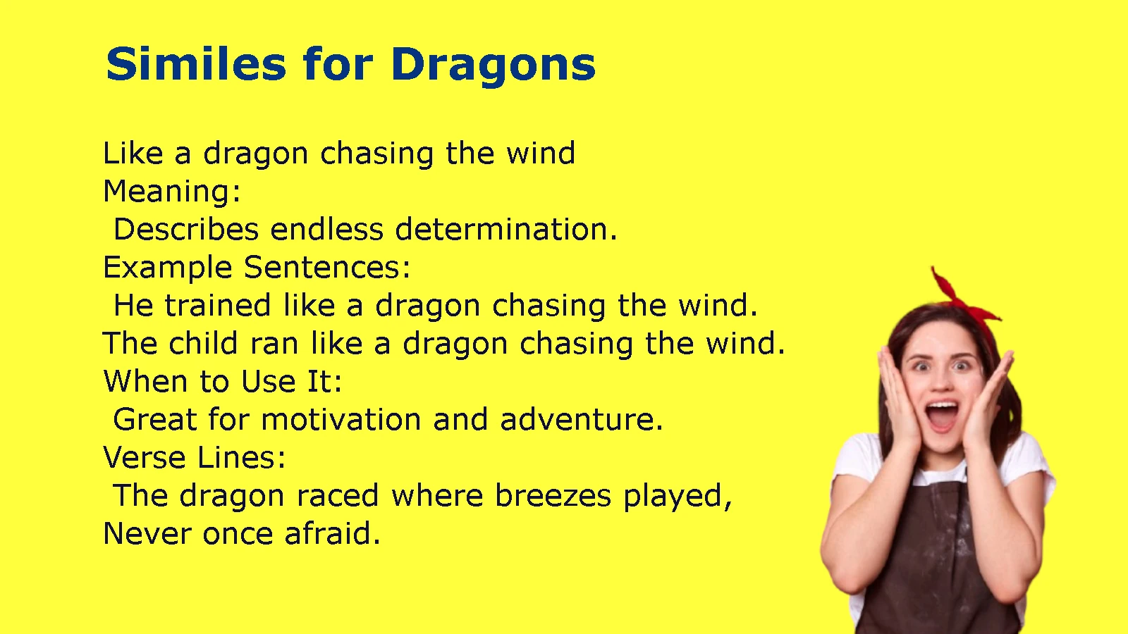 Similes for Dragons to Inspire Creative Writing