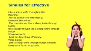 Similes for Effective with Simple Meanings