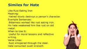 Similes for Hate: 45 Creative Descriptions