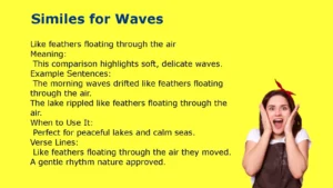 Powerful Similes for Waves with Simple Meanings