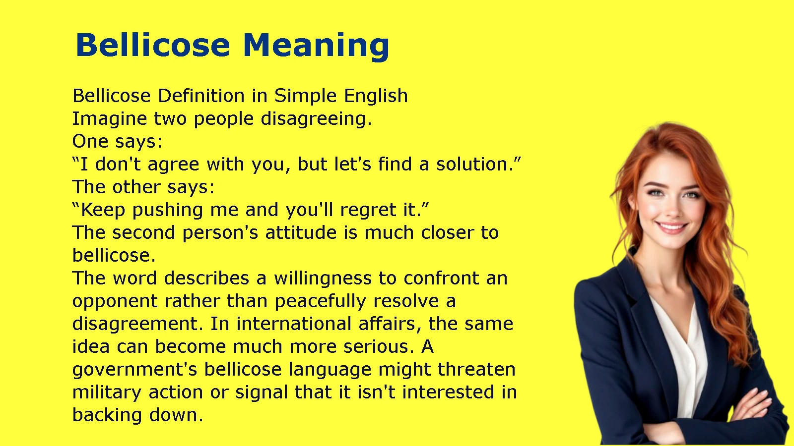 Bellicose Meaning