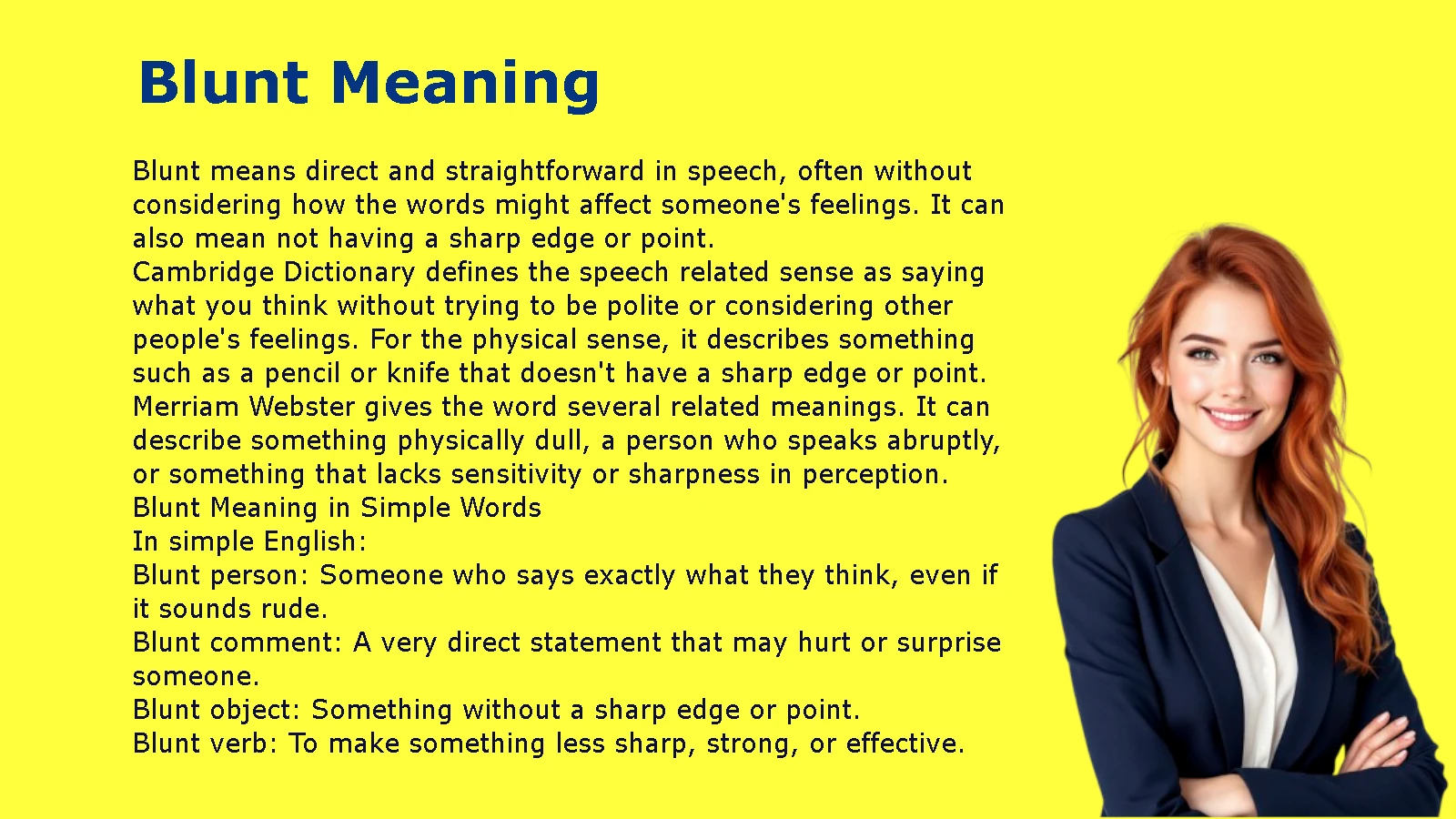 Blunt Meaning