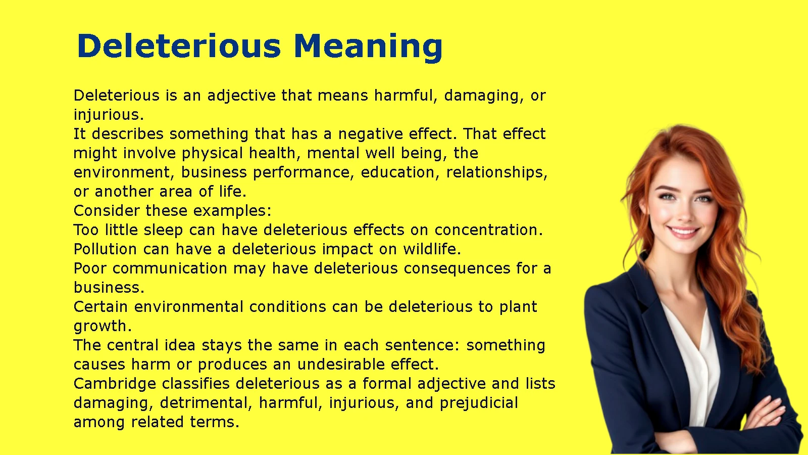 Deleterious Meaning