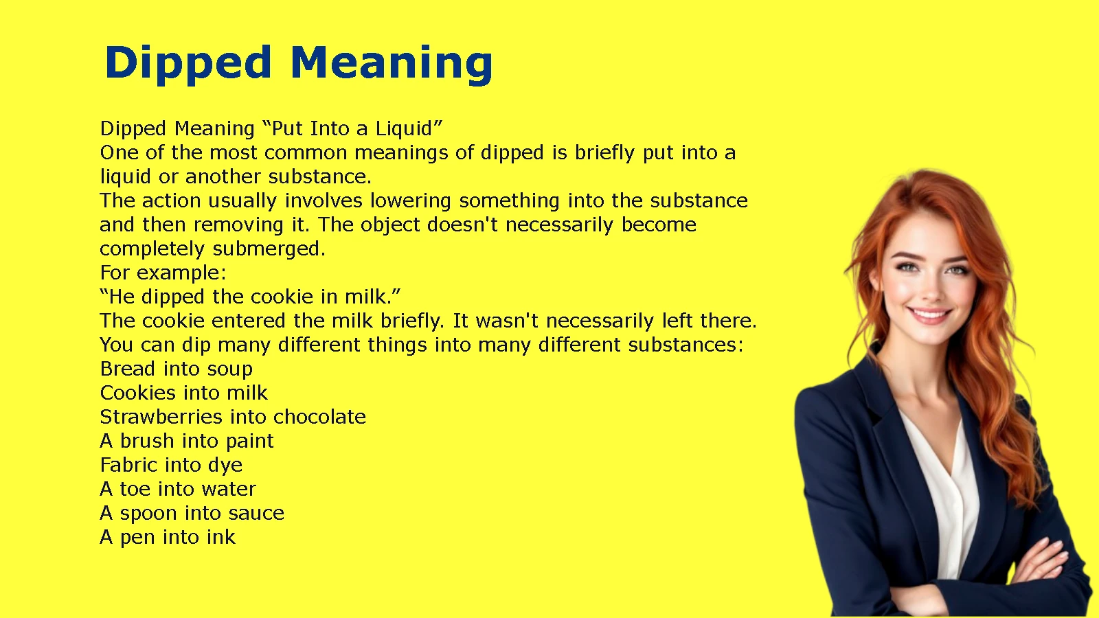 Dipped Meaning