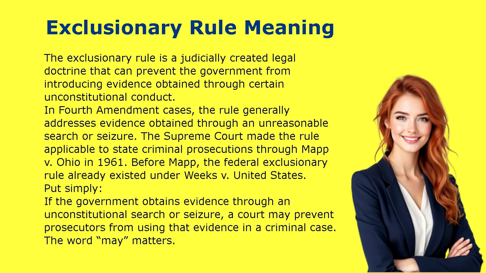 Exclusionary Rule Meaning