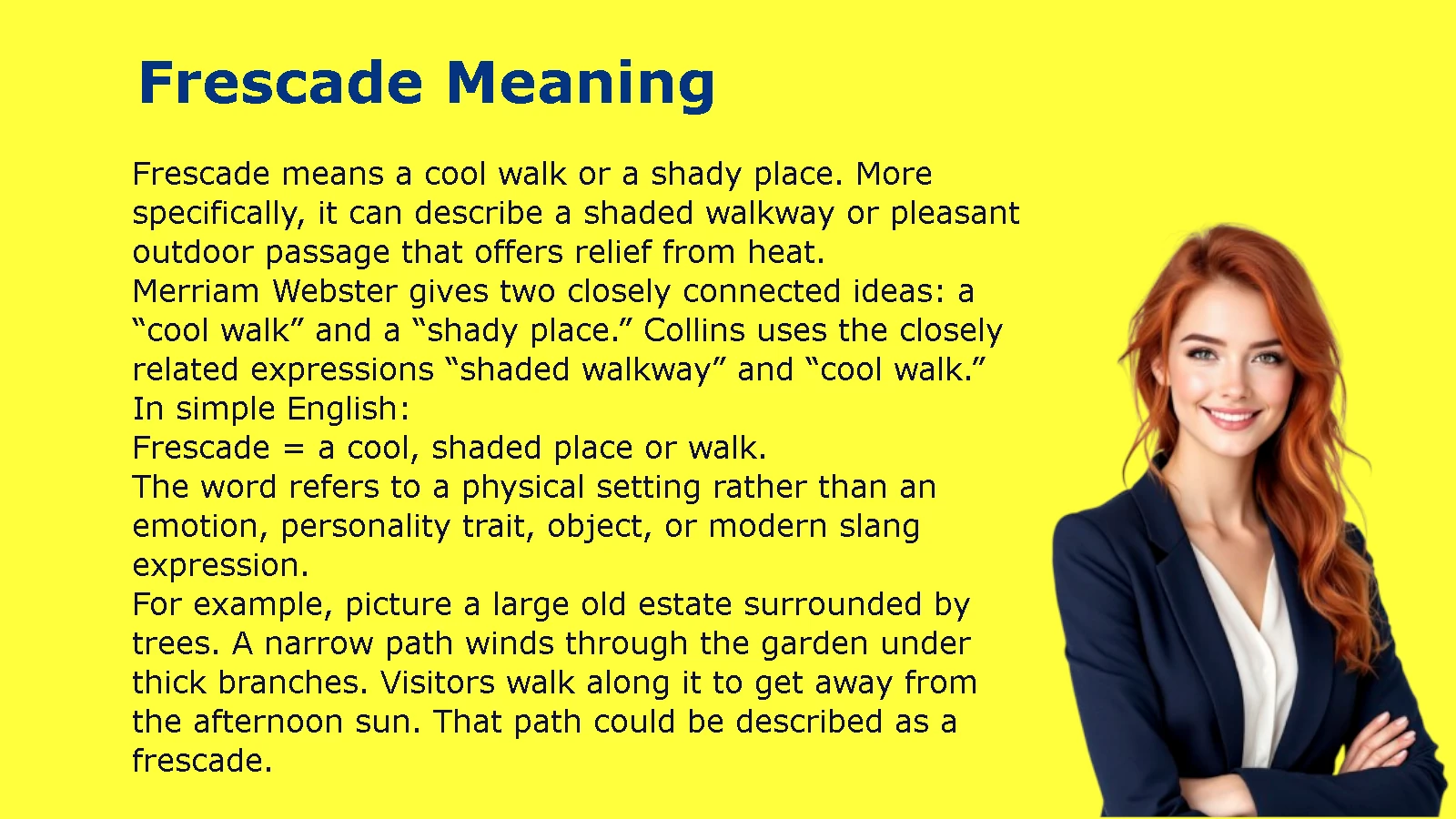 Frescade Meaning