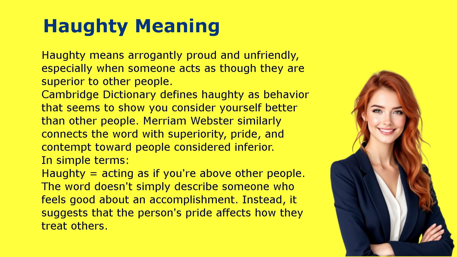Haughty Meaning