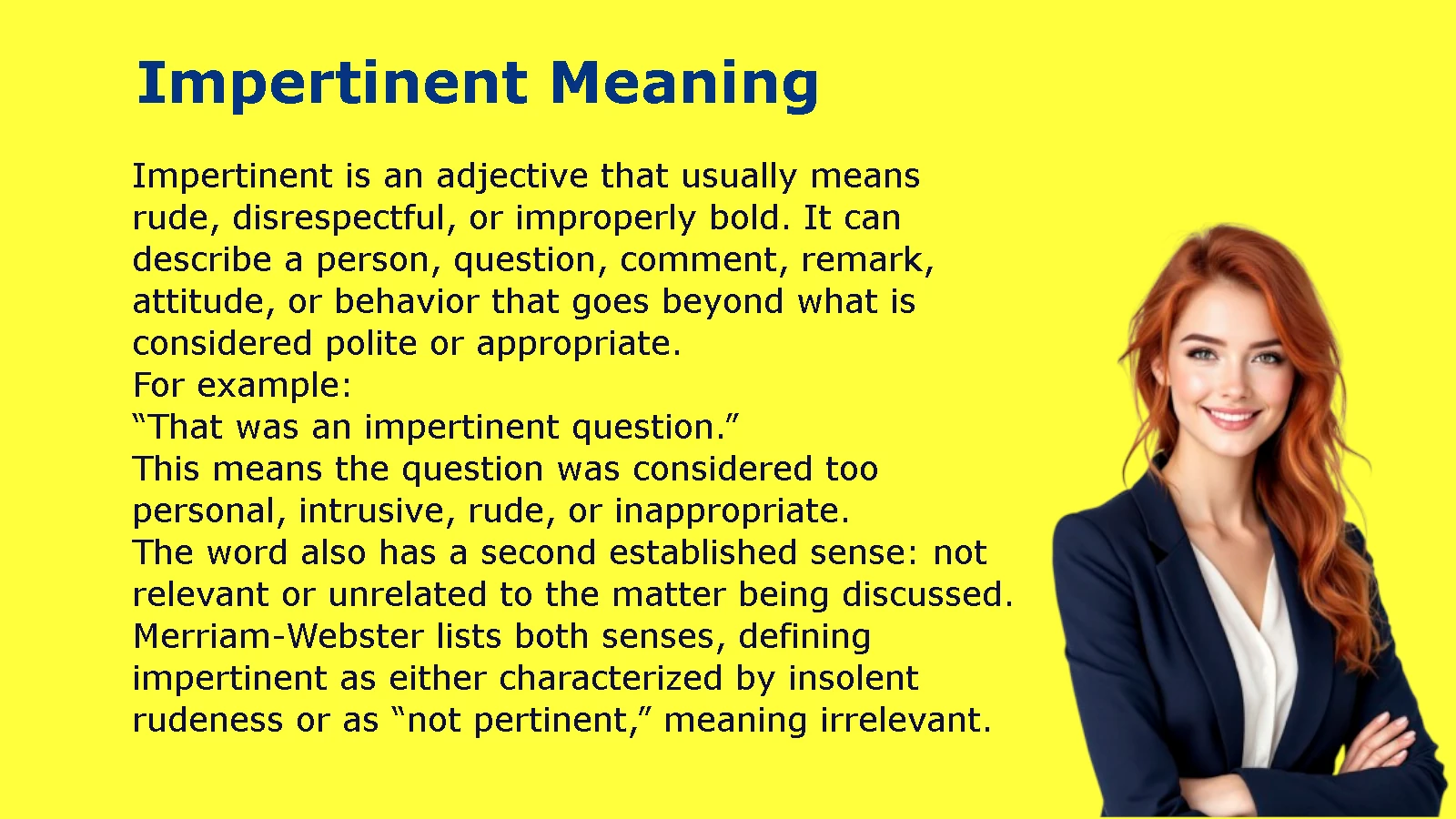 Impertinent Meaning