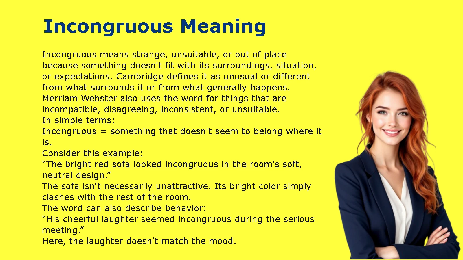 Incongruous Meaning